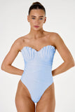 Coquillage One-Piece - Bleu