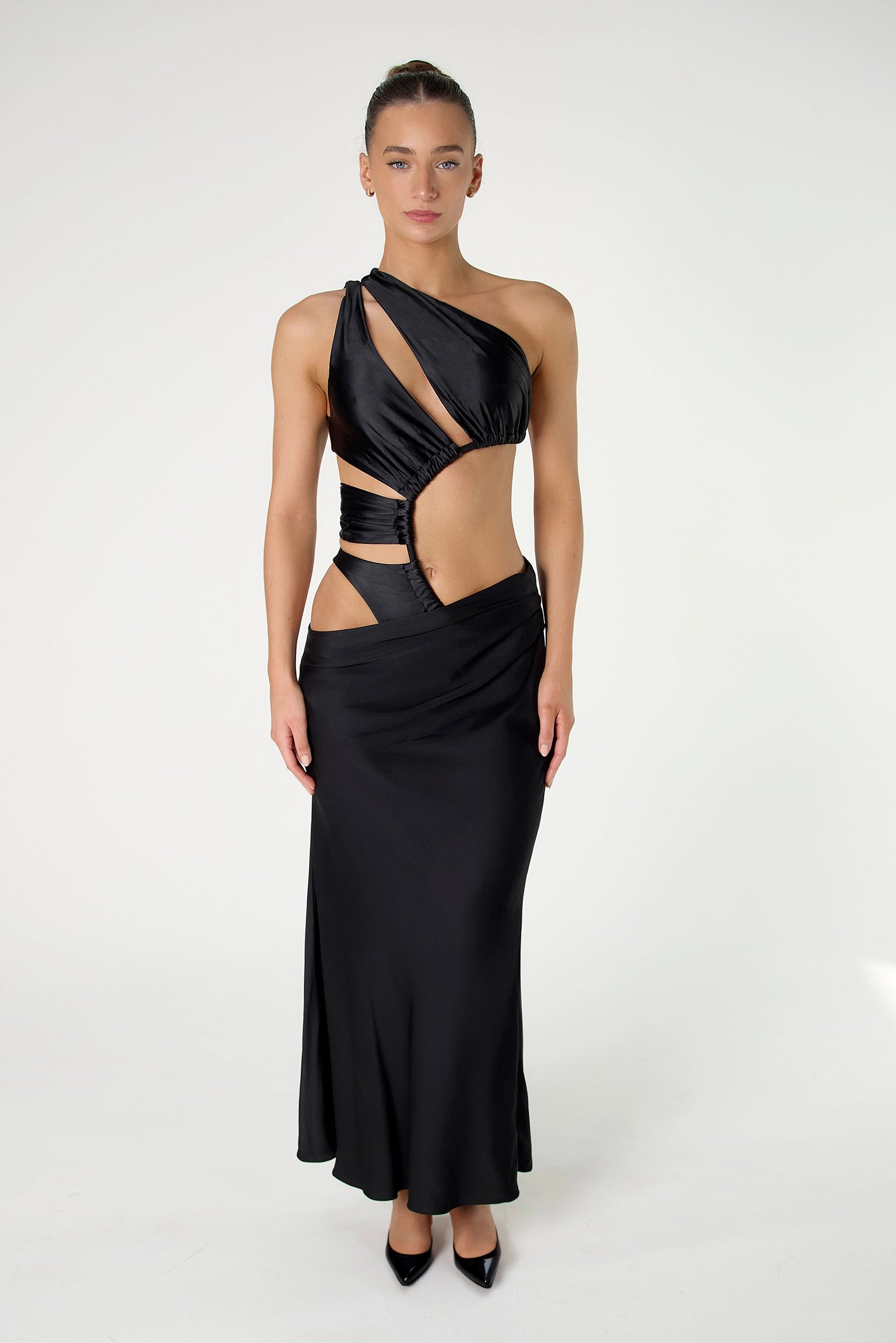 Jolie Asymmetrical Skirt - Noir