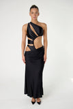 Jolie Asymmetrical Skirt - Noir